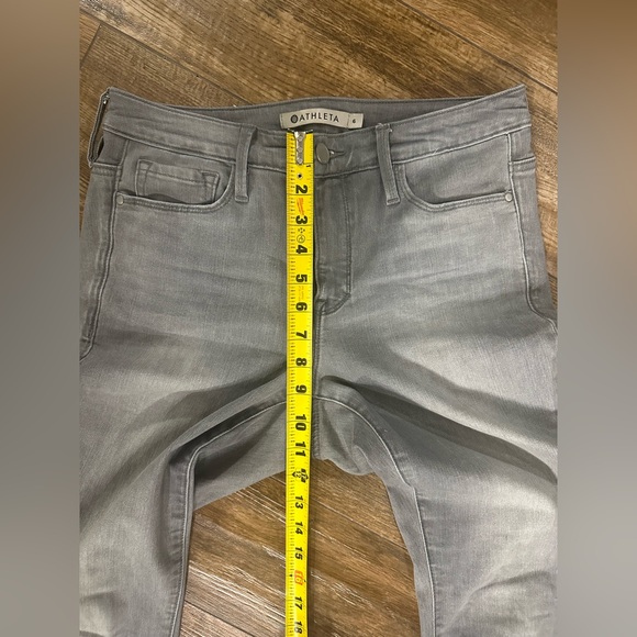 ATHLETA Sculptek Skinny Grey Wash Jeans, 6 Stretch Grey Jeans - Picture 7 of 16